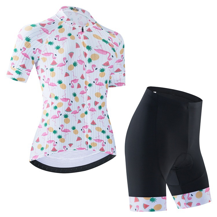 Cycling summer women's short-sleeved suit mountain bike riding suit road cycling equipment